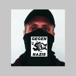 Gegen Nazis univerzálna elastická multifunkčná šatka vhodná na prekritie úst a nosa aj na turistiku pre chladenie krku v horúcom počasí